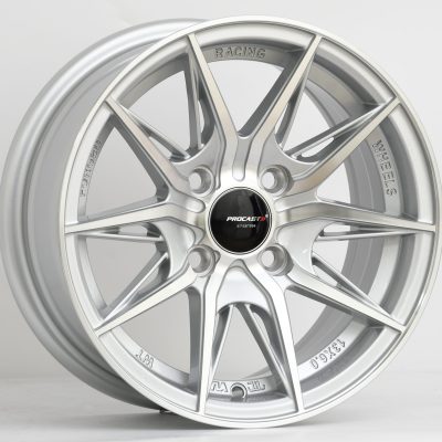 13X6 4X100 ET25 73.1 SILVER MACHINED