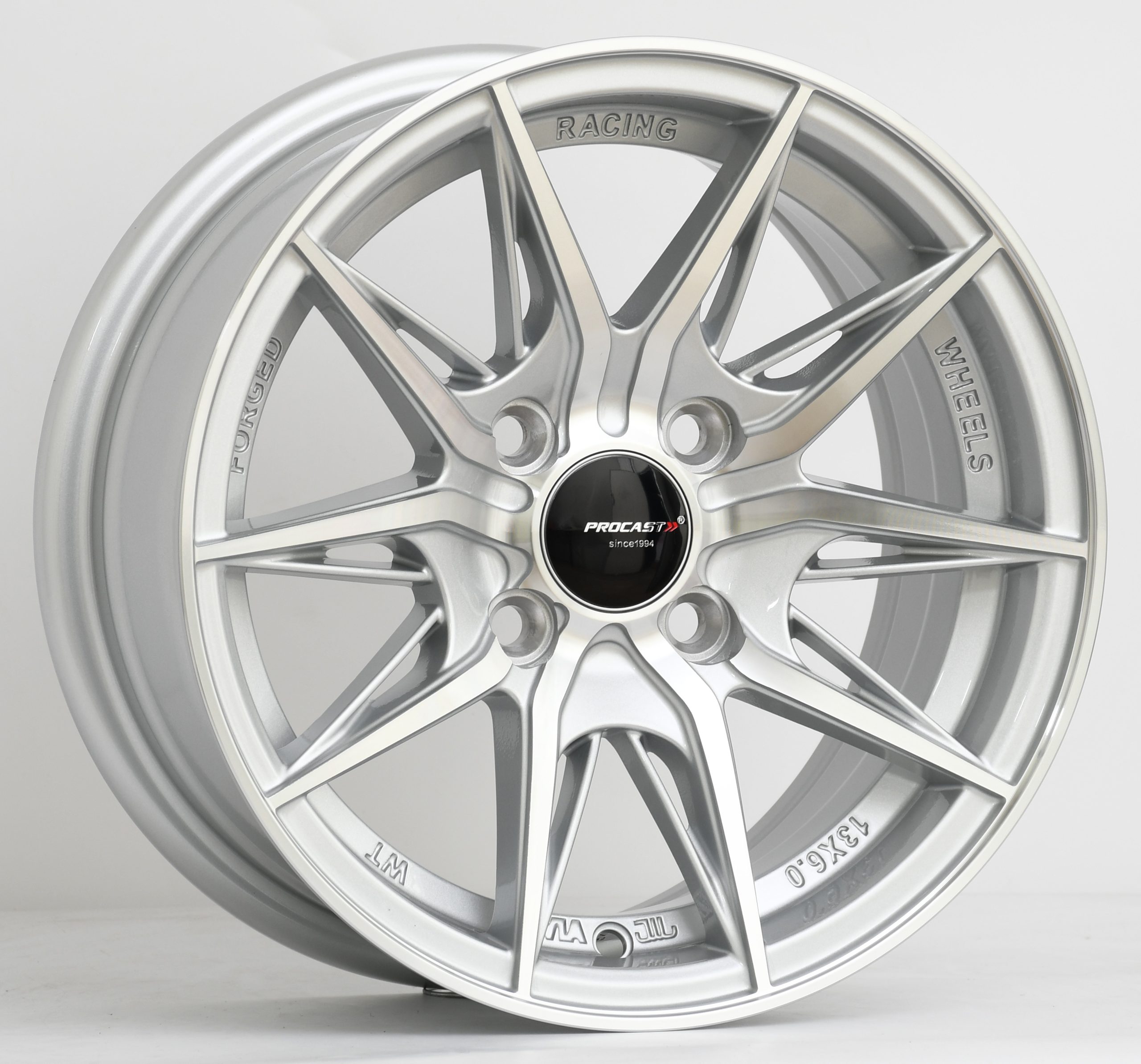 13X6 4X100 ET25 73.1 SILVER MACHINED