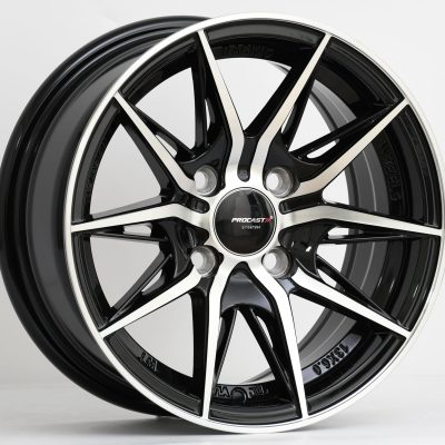 13X6 4X100 ET25 73.1 BLACK MACHINED