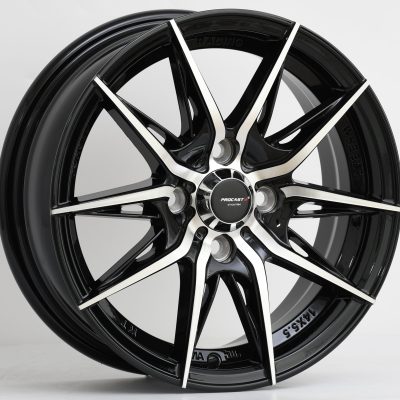 14X5.5 4X100 ET35 73.1 BLACK MACHINED