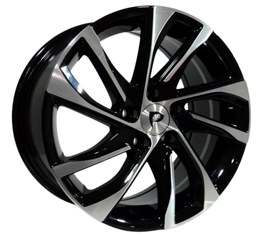 15X6.5 5X98 ET40 58.1 BLACK MACHINED