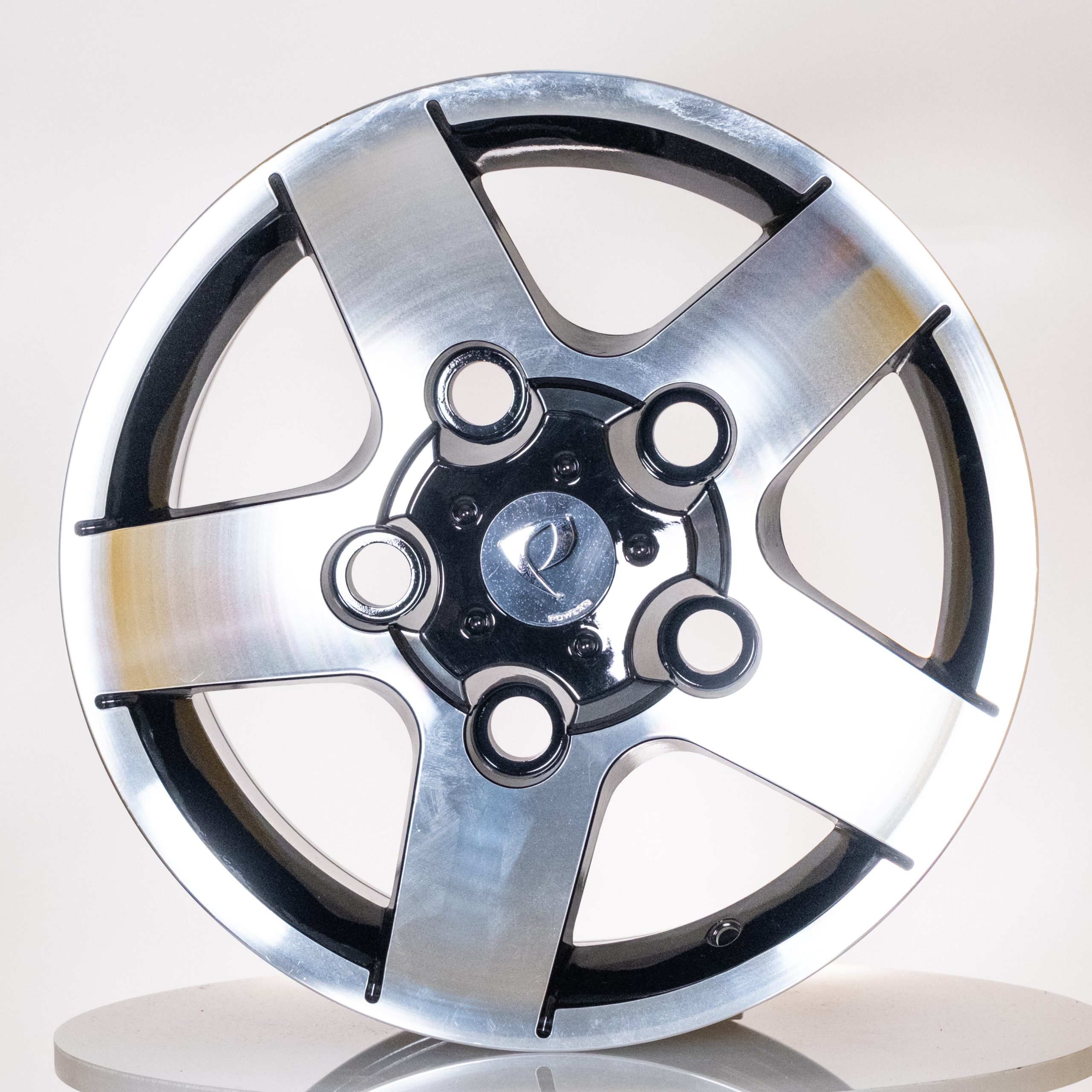 16X8 5X165 ET25 114 BLACK MACHINED