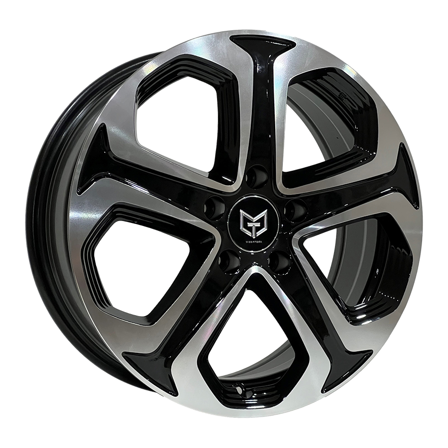 16X6.5 5X114.3 ET45 64.1 BLACK MACHINED