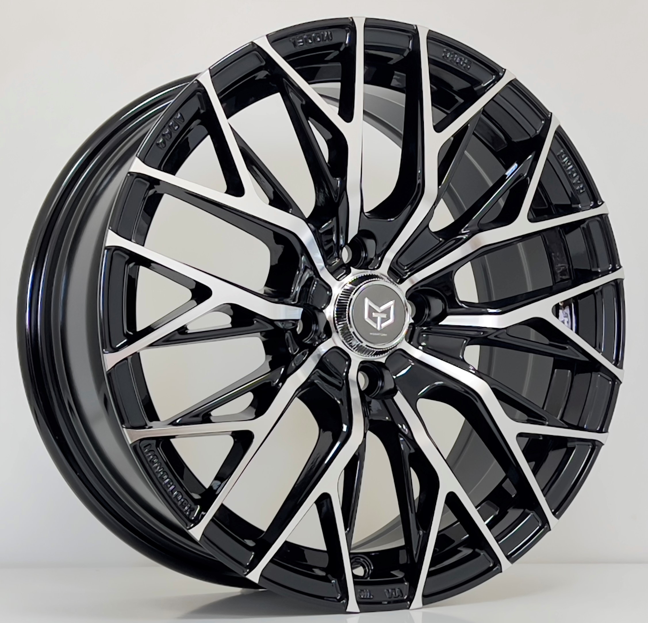16X7 4X100 ET35 73.1 BLACK MACHINED