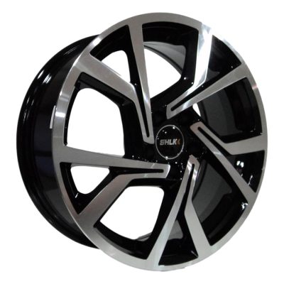 17X7.5 5X112 ET45 57.1 BLACK MACHINED