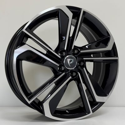 17X7 5X100 ET40 57.1 BLACK MACHINED
