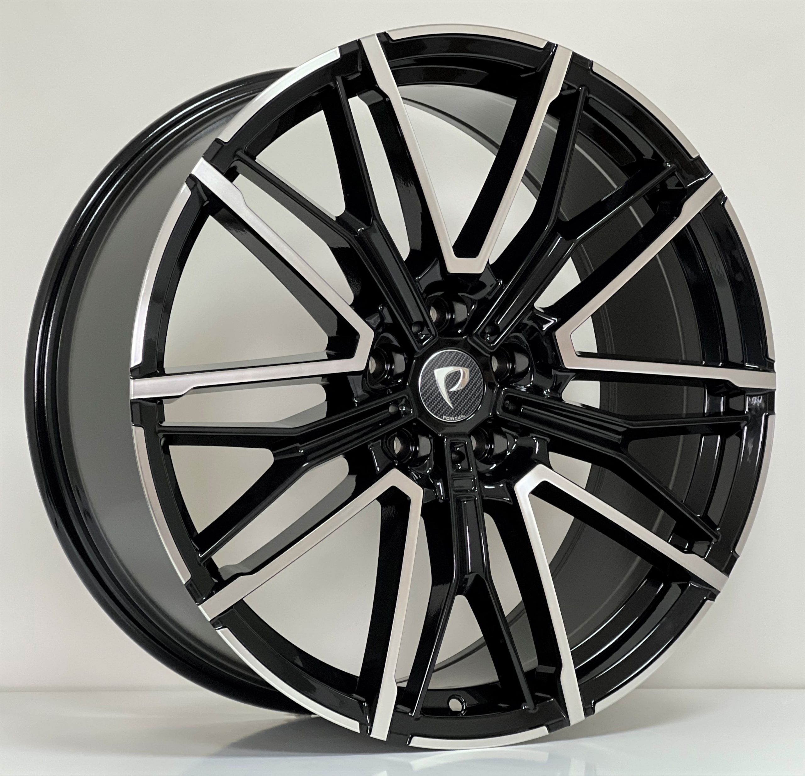 19X8-9 5X112 ET30-40 66.6 BLACK MACHINED