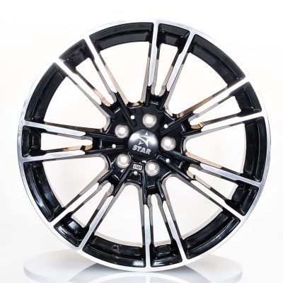 20X8.5-9.5 5X112 ET35-40 66.6 BLACK MACHINED
