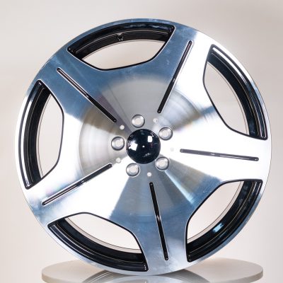 20X8.5-9.5 5X112 ET36-43 66.5 BLACK MACHINED