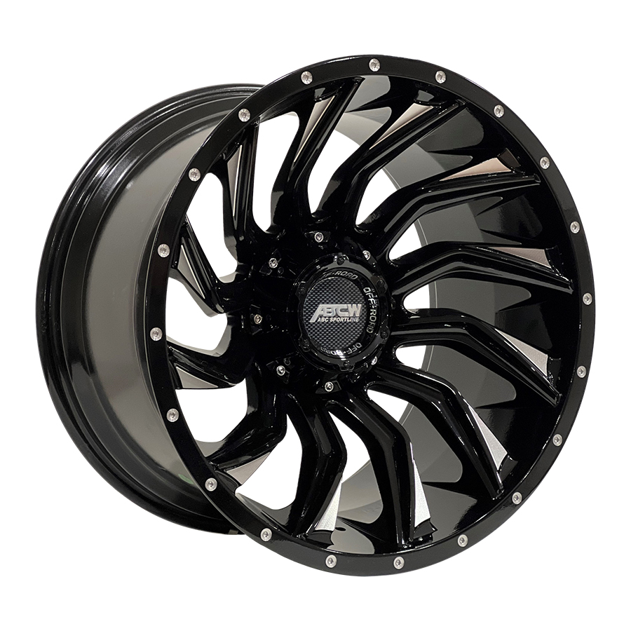 20X12 6X139.7 ET-44 110 BLACK MILLING FACE