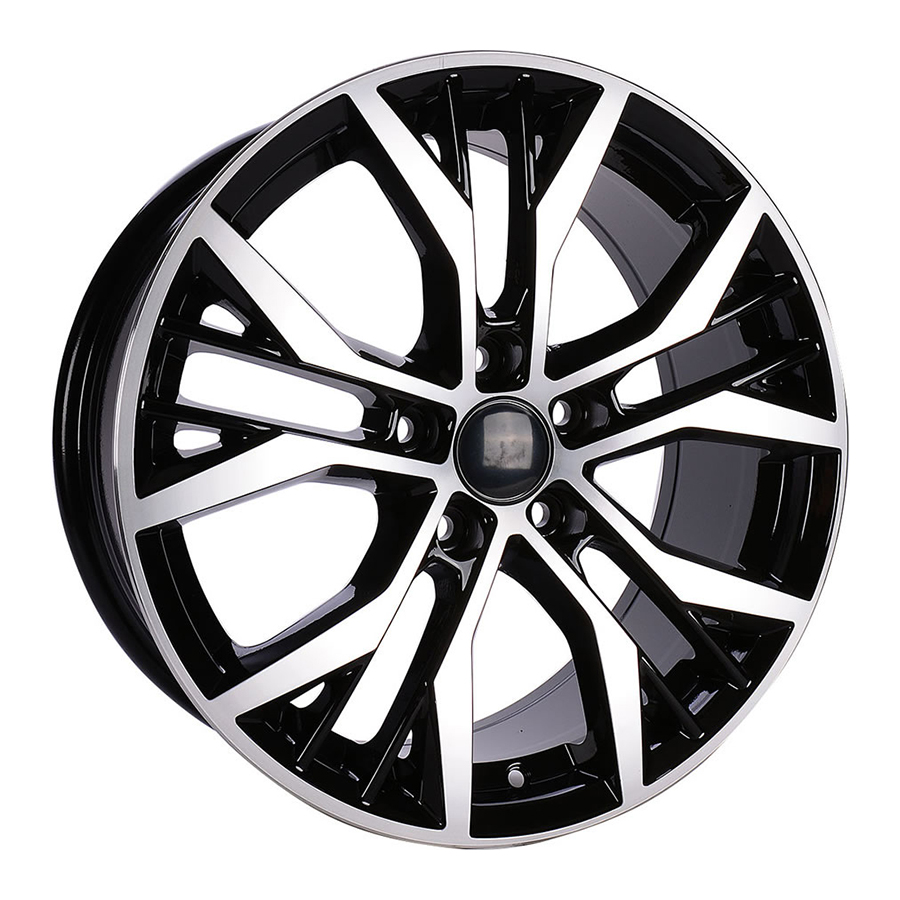 16X7 5X112 ET45 57.1 BLACK MACHINED