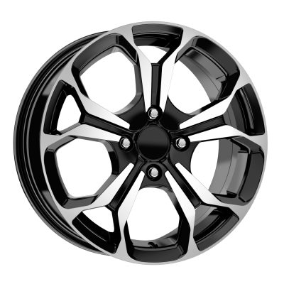 17X7.5 5X108 ET45 63.4 BLACK DIAMOND