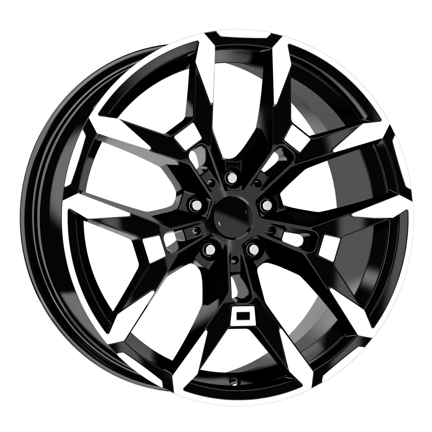 19X8-9 5X112 ET27-40 66.6 BLACK DIAMOND