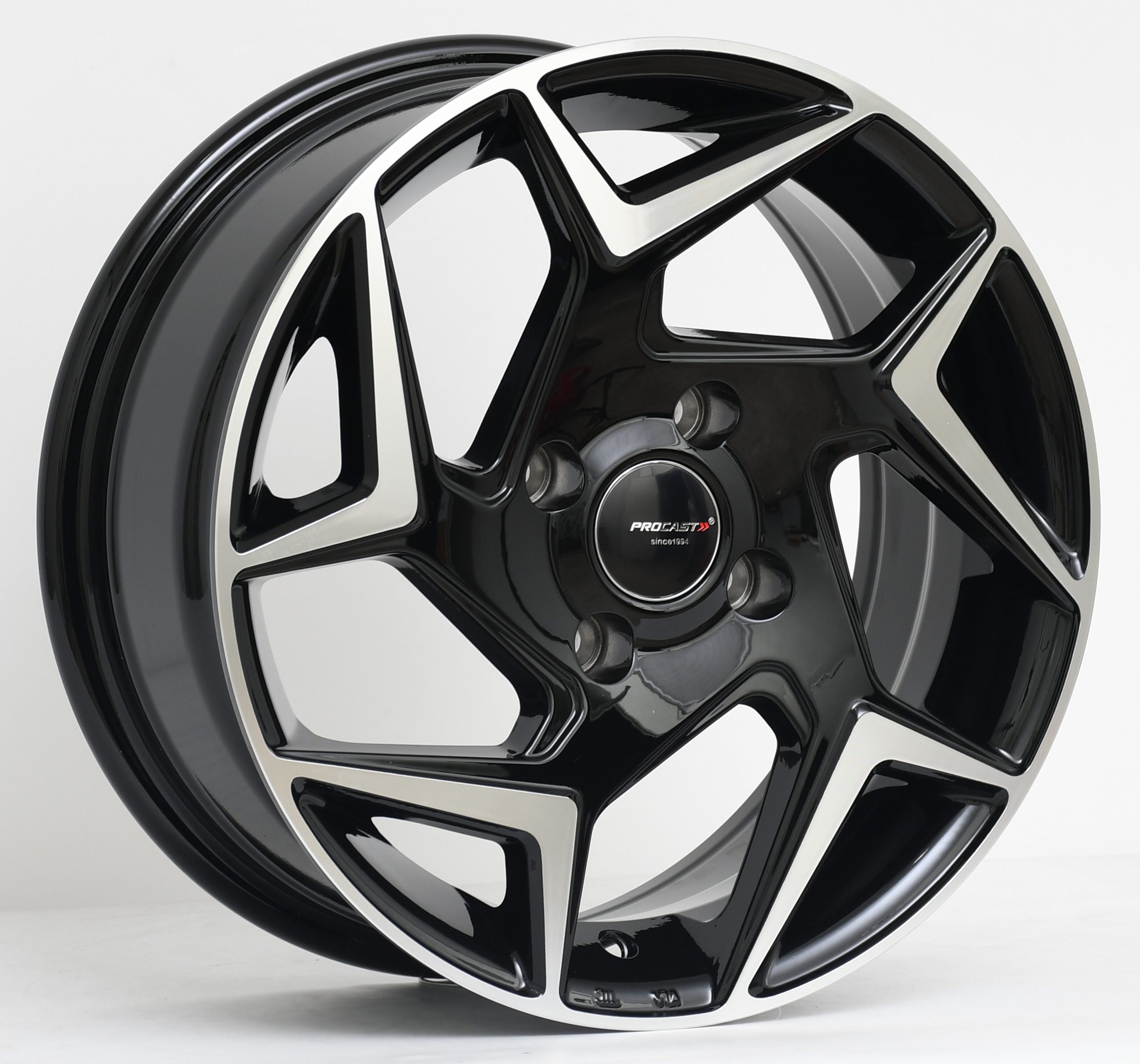 15X6.5 4X108 ET35 63.4 BLACK MACHINED