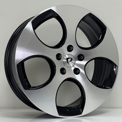 17X7 5X100 ET35 57.1 BLACK MACHINED