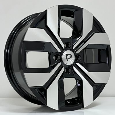 14X6 4X100 ET35 60.1 BLACK MACHINED