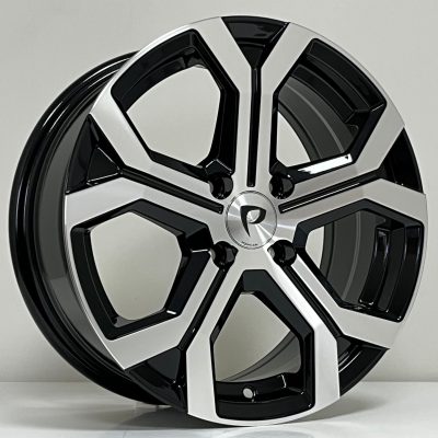 15X6.5 4X100 ET35 60.1 BLACK MACHINED